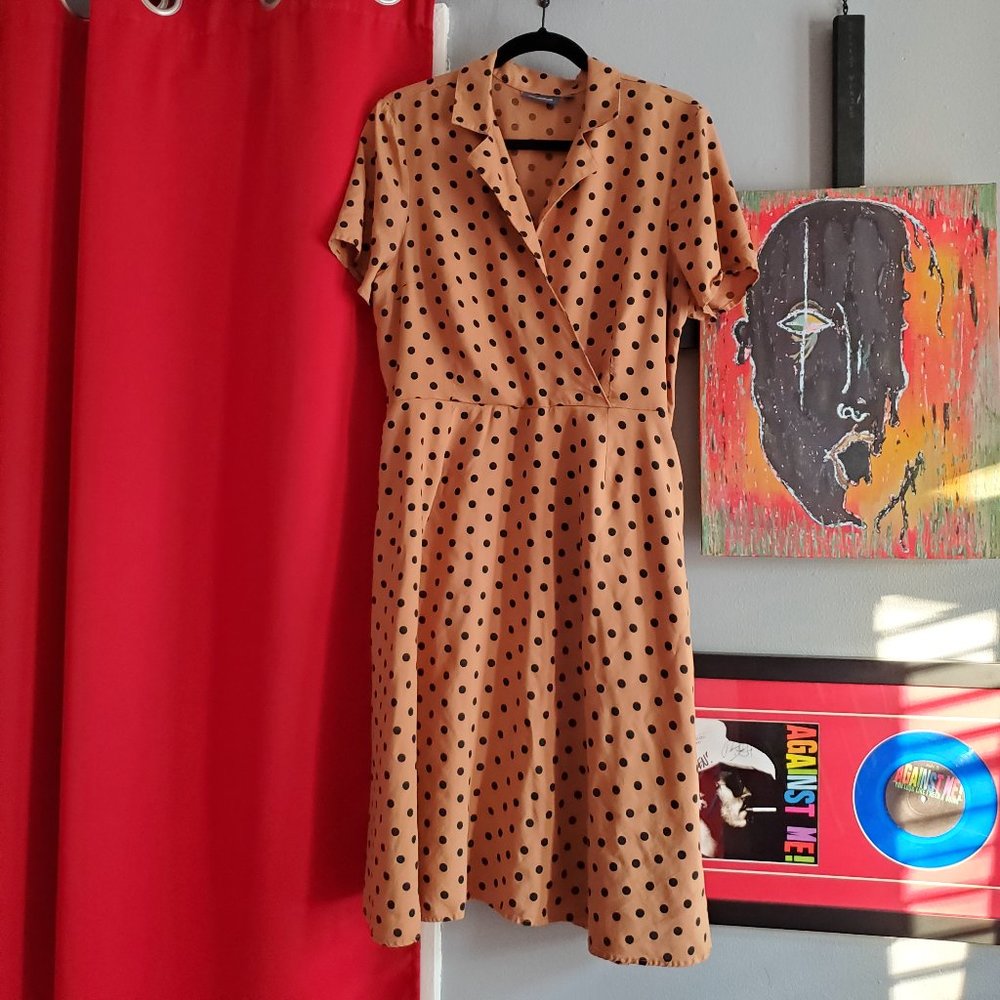 Modcloth A-line Polka dot Dress XL